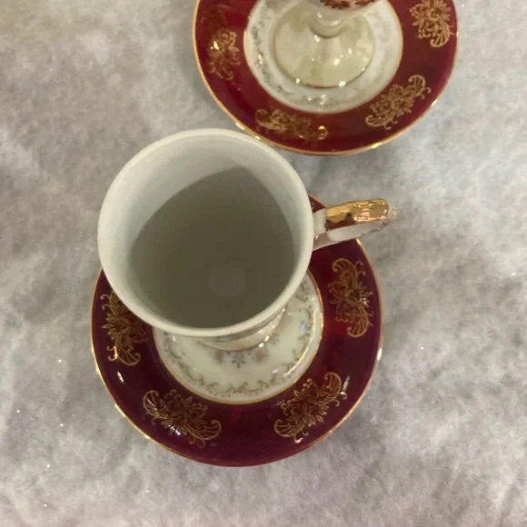 Vintage Royal Vienna porcelain demitasse set(6 cups/saucers)